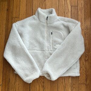 NORTH FACE White Sherpa Fleece Jacket